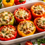 Home stuffed peppers beef