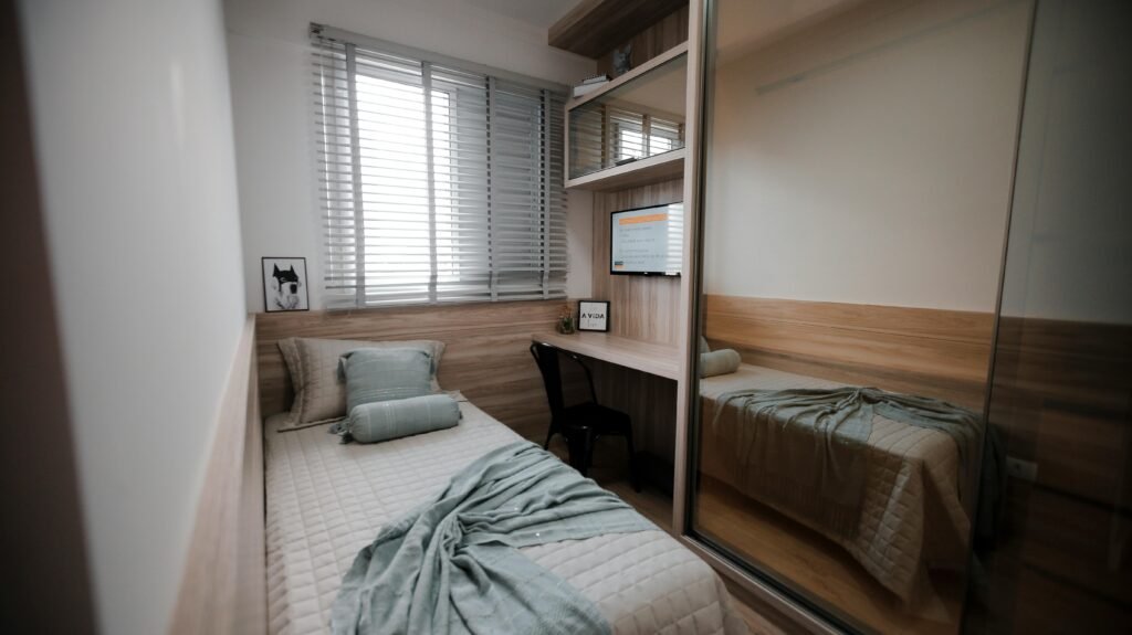 small bedroom clutter messy furniture mistake example