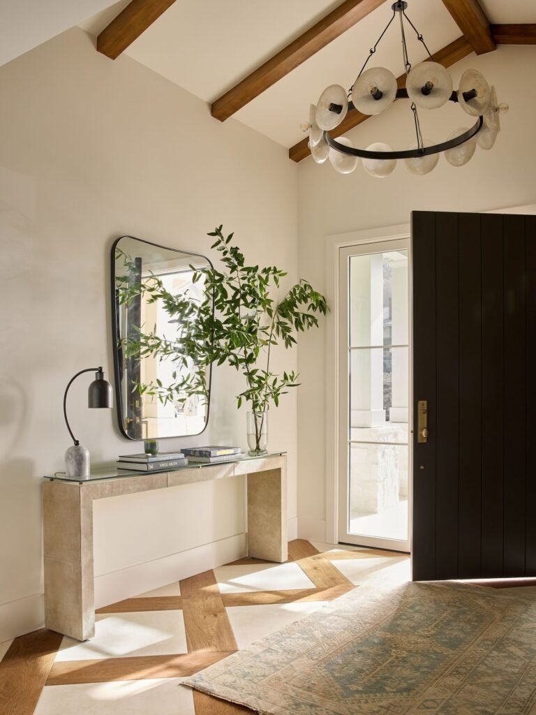 Luxury entryway interior with elegant decor and sophisticated design