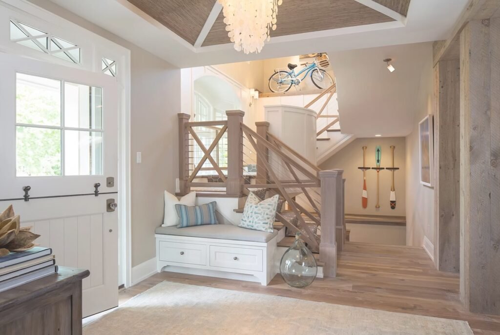 Luxury entryway interior with elegant decor and sophisticated design