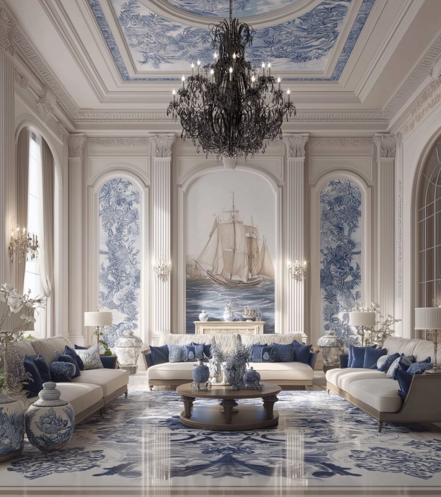 Luxury home design showcasing elegant interior spaces and modern decor