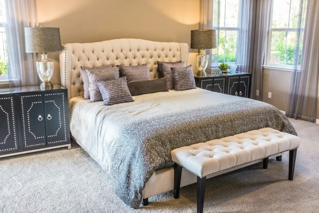 modern small bedroom bright interior design