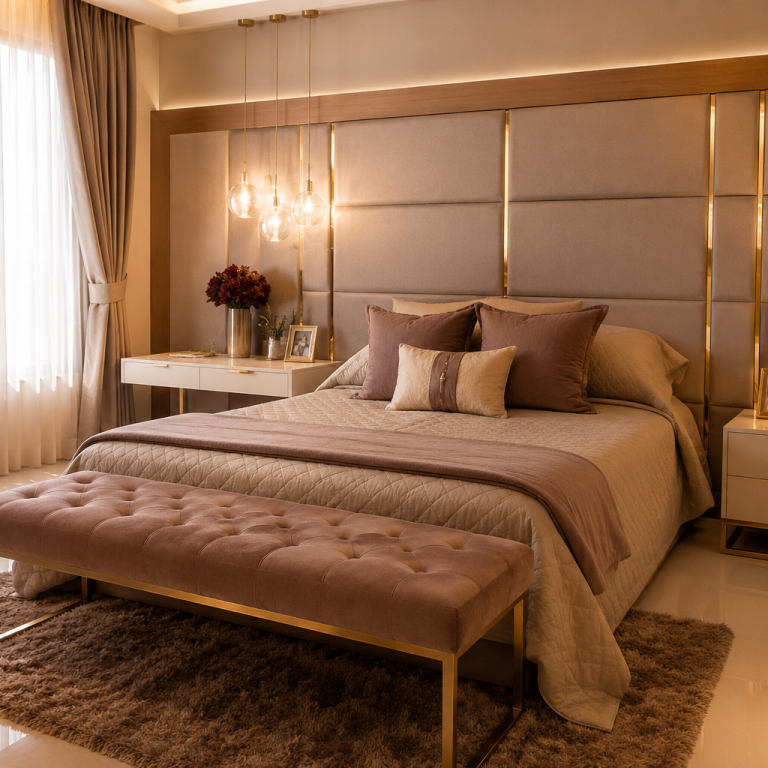 cozy room decor ideas for bedroom with warm lighting and aesthetic bedding 2026