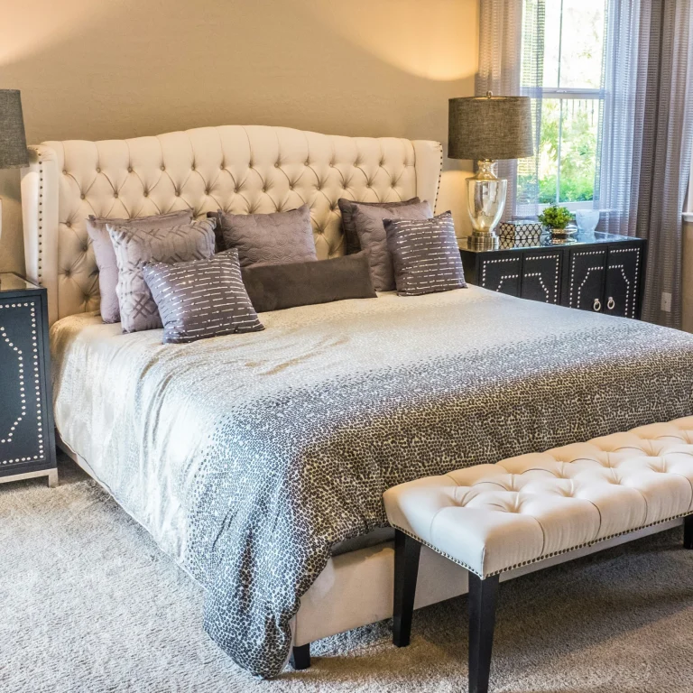 modern small bedroom bright interior design